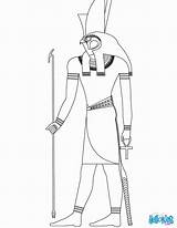 Coloring Pages Horus Egyptian God Egypt Osiris Deity Gods Para Colorear Kids Isis Hellokids Ancient Color Egipto Ra Antiguo Popular sketch template