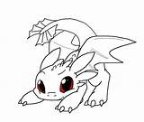 Dragon Coloring Baby Pages Printable Toothless Dragons Drawing Cartoon Simple sketch template