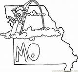 Missouri Coloring Pages Getcolorings sketch template