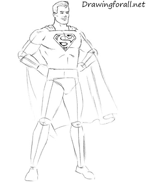 draw classic superman