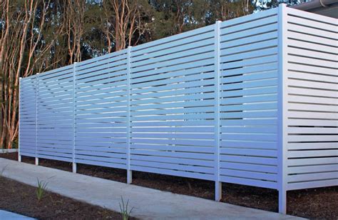 aluminium slats fences fencescape fencing