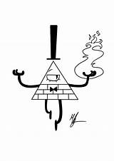 Bill Falls Cipher Coloring Gravity Pages Base Fire Printable Print Deviantart sketch template