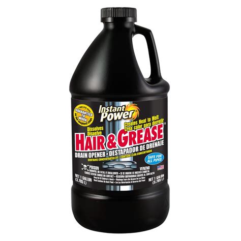 instant power  oz hair  grease drain cleaner   home depot