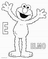 Elmo Cool2bkids Colorear Letter Sonriente sketch template