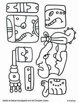 Mesoamerican sketch template