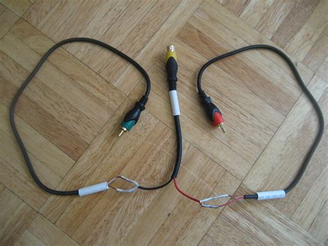 spliced  video  rca cables  info including wiring flickr