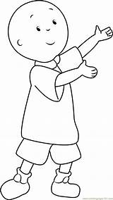 Caillou Coloring Something Showing Pages Coloringpages101 Color Printable sketch template