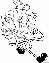 Krabby Patty Spongebob Coloring Pages Bubakids Thousand Concerning Photographs Line Through Cartoon sketch template