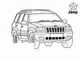 Jeep Coloring Grand Pages Colorkid Jeeps Kids sketch template