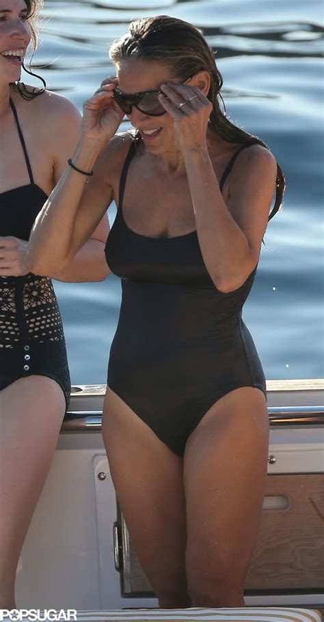 Sarah Jessica Parker Wearing A Swimsuit In Ibiza Pictures