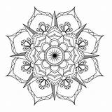 Mandala Coloring Pages Flower Simple Adult Therapy Printable Lotus Pdf Color Drawing Difficult Easy Getcolorings Getdrawings Sheets Print Colorings sketch template
