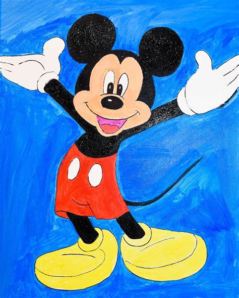 mickey mouse birthday paint kit  home kit art fun studio