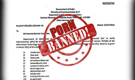 list of banned porn websites in india leaked indian government has