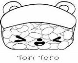 Coloring Pages Noms Num Sushi Toro Sheets Tori sketch template