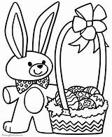 Coloring Easter Preschool Sheets Pages Bunny Print Sheet sketch template