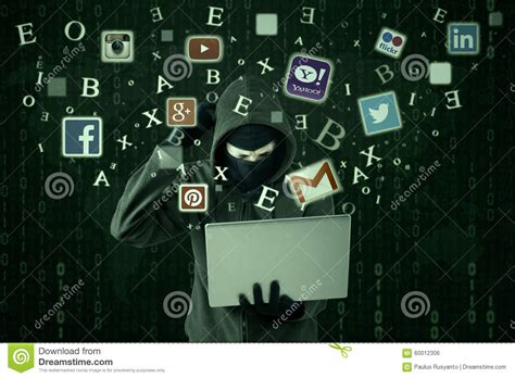 confused hacker stealing social network id editorial photo image of internet facebook 60012306