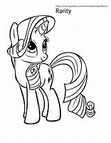 Coloring Rarity Pony Little Comments sketch template
