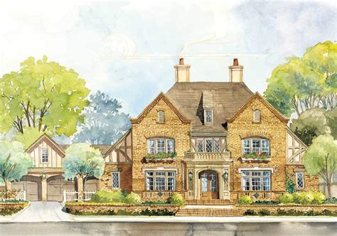 classic english country home plan ad architectural designs