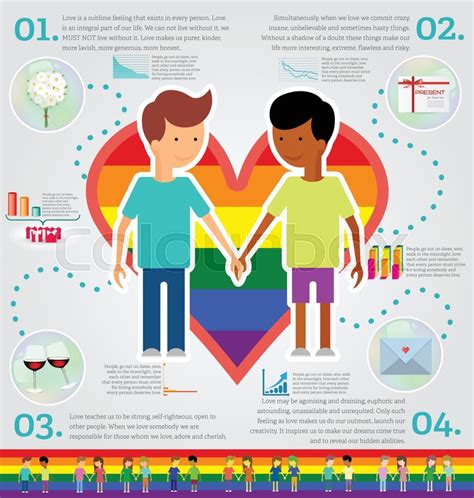 love marriage couple of two men infographic set same sex