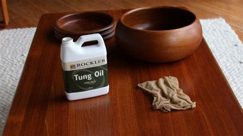 refinish teak furniture  tung oil curated