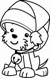 Puppy Wecoloringpage Claus sketch template