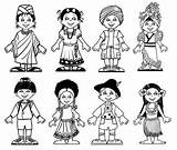 Multicultural Diverse Diversity Coloringpagesfortoddlers Colorir Diversidade Sobre Colouring Doghousemusic sketch template