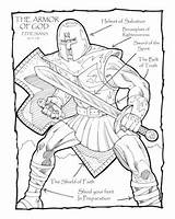 Kids Bible Coloring God Armor School Sunday Sheets Pages Printable Color Activities Printables Lessons Sheet Spiritual Crafts Study Warfare Worksheets sketch template
