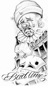 Tattoo Drawings Chicano Clown Cholo Tattoos Lowrider Gangster Mask Arte Sketches Girl Tragedy Palhaço Comedy Graffiti Payasos Masks Joker Tatuagem sketch template