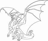 Coloring Wings Fire Dragon Pages Getdrawings sketch template