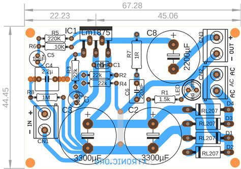 circuit  power audio amplifier lm