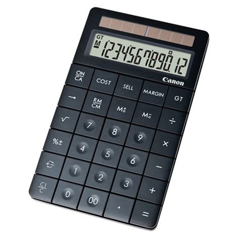 buy  canon xmarkbk stylish black desktop calculator  edge