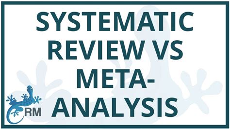 systematic review  meta analysis whats  difference youtube