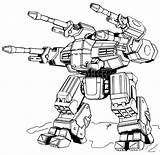 Mech Battletech Robot Mechwarrior Malice Robotech sketch template