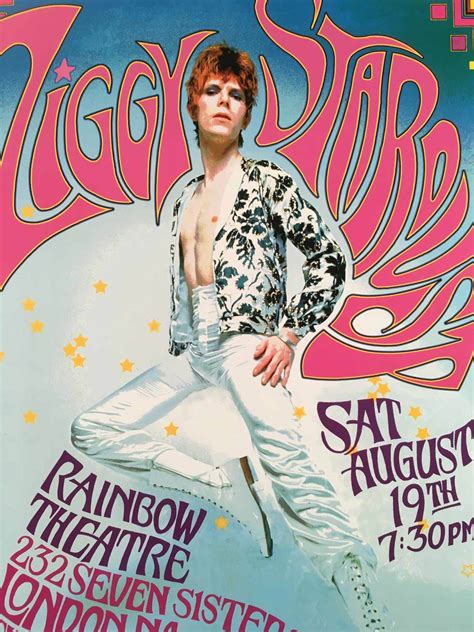 David Bowie Ziggy Stardust Poster Tribute To Historic 1972