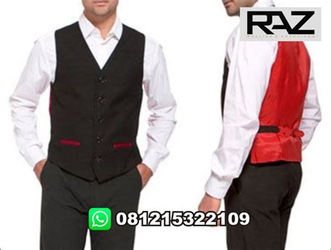 Jual Pembuatan Seragam Hotel Dan Cafe Vest Rompi Kemeja Waiter Resto