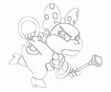 Wendy Koopa Coloring Pages Ludwig Cute Mario Morton Von Roy Larry Iggy Lemmy Another Template sketch template