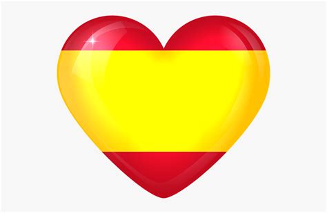 heart  spanish flag  transparent clipart clipartkey