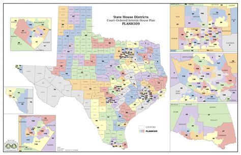 texas congressional districts map   printable maps
