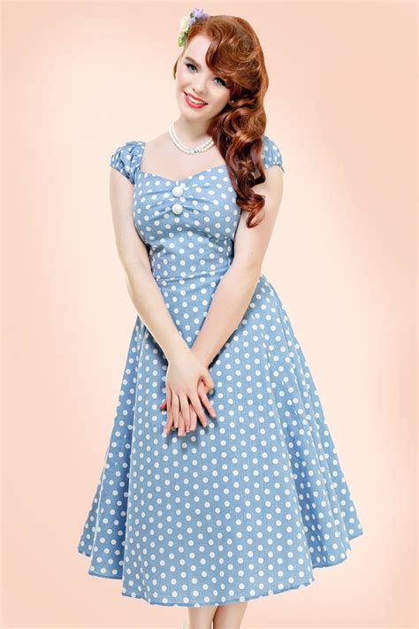 retro 1950s polka dot dresses for sale