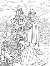 Mephibosheth давид раскраска Effortfulg царя sketch template