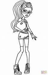 Ghoulia Coloring Yelps Pages Schools sketch template