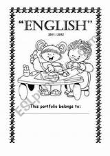 English Portfolio Worksheet Esl Preview sketch template