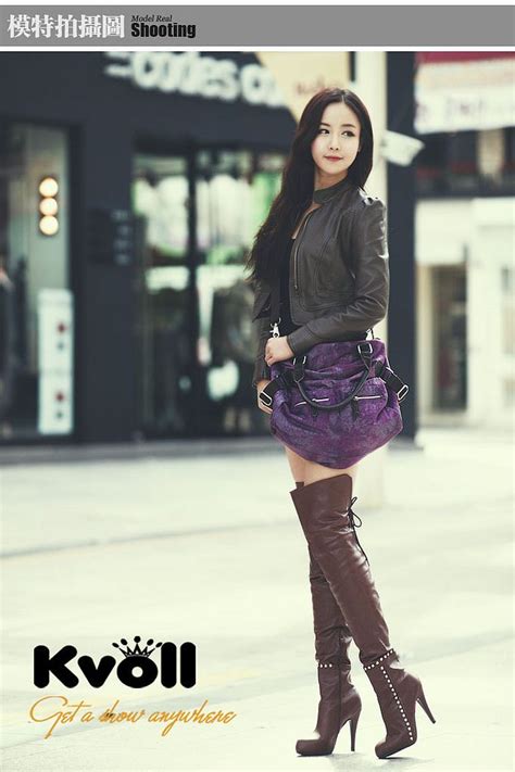 Amazing Fashion Thigh High Boots Asian Model Have The