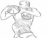 Coloring Coloriage Pages Green Draymond Nba Basketball Info Printable sketch template