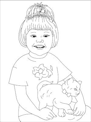 nicoles  coloring pages coloring pagelittle girl