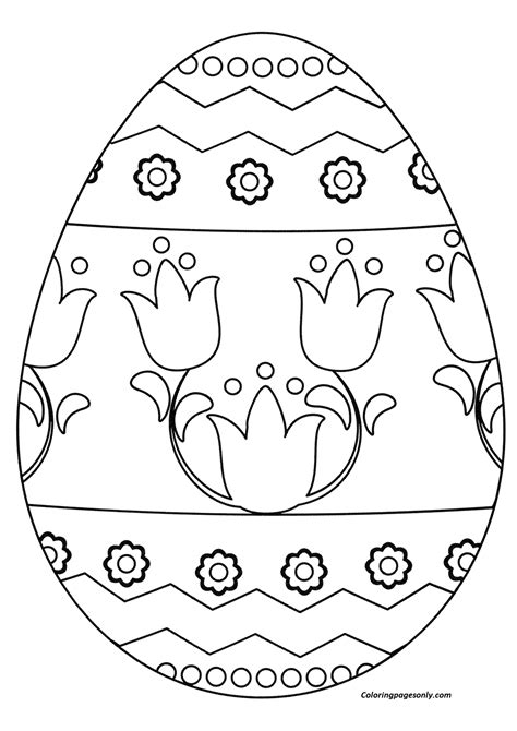 easter egg coloring page  printable coloring pages