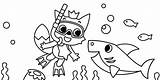 Shark Coloring Baby Pinkfong Pages Printable Sheet Sheets Clipart Coloringpagesfortoddlers Para Colorir Color Family Book Desenhos Outline Children Cartoon Pintar sketch template
