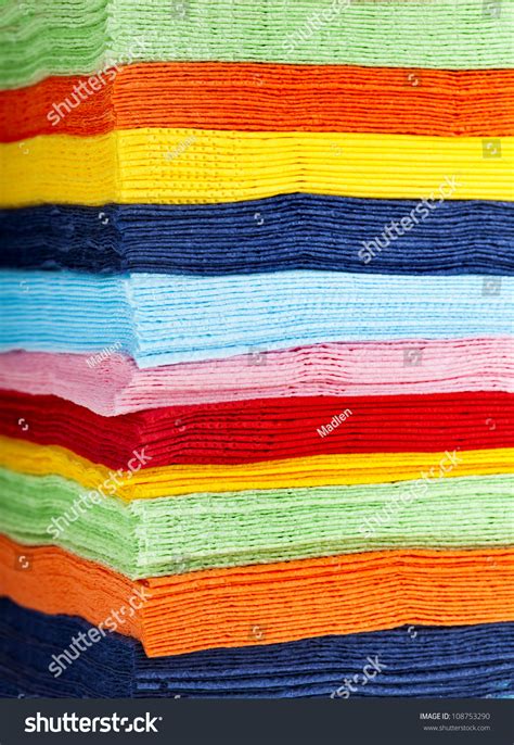 stack  colored strips paper napkins background stock photo  shutterstock