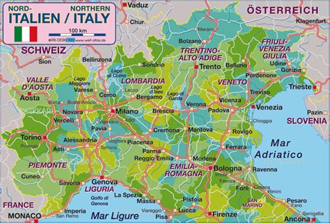 map  northern italy politically italy map   atlas