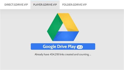 play google drive video  limitations  playergdrivevip